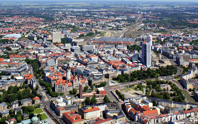 Leipzig aus der Luft